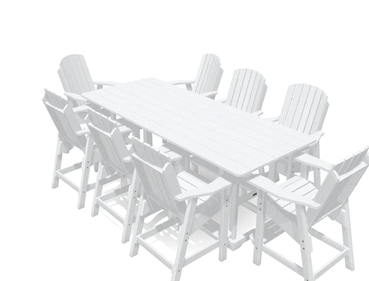 Krahn 8' Deluxe Bistro Table Set with 8 Chairs