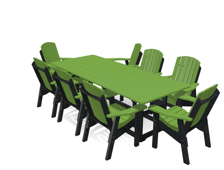 Krahn 8' Deluxe Dining Table Set with 8 Chairs