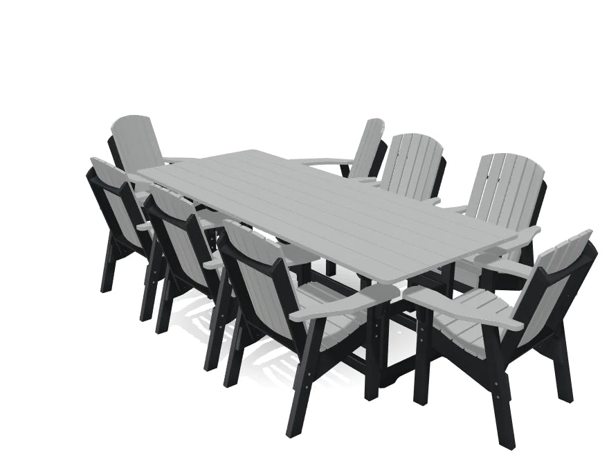 Krahn 8' Deluxe Dining Table Set with 8 Chairs