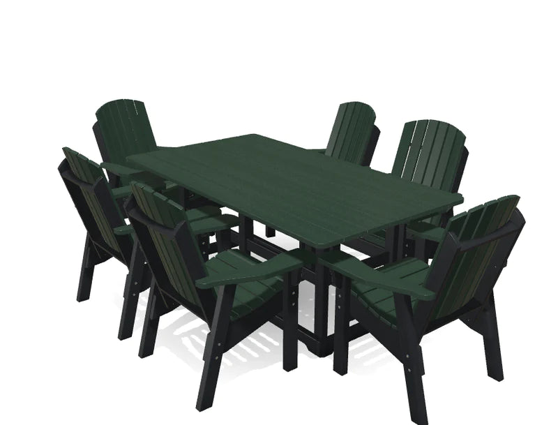 Krahn Deluxe 6' Dining Table Set with 6 Chairs