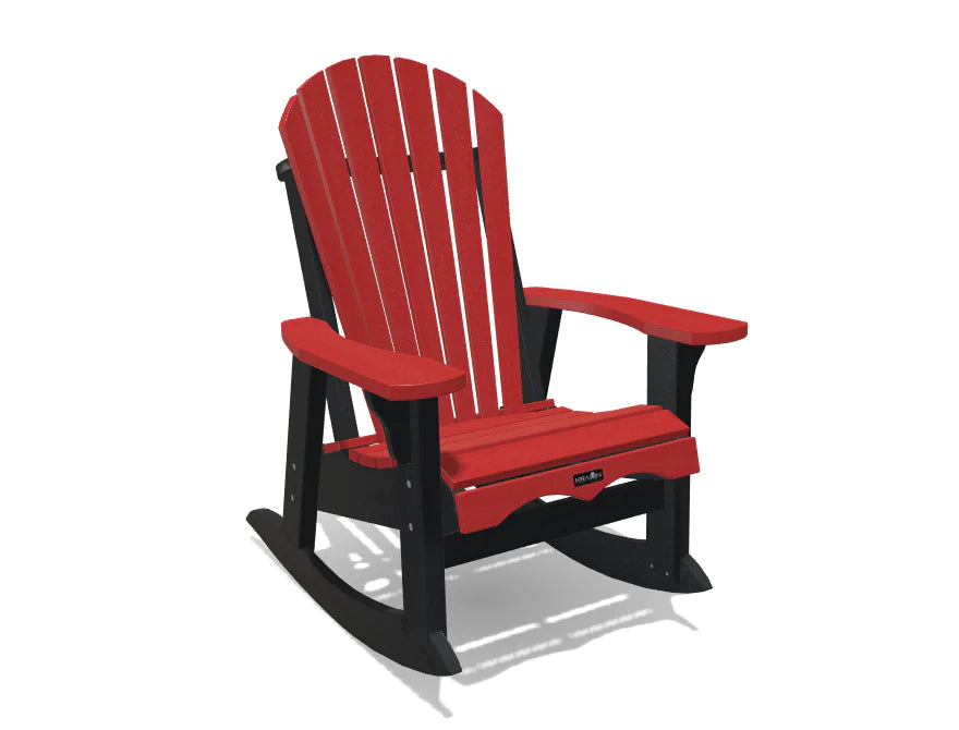 Small Cottage Rocker Krahn Small Adirondack Patio Rocker – Sun Country Patio Furniture