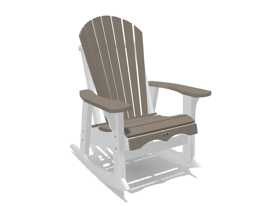 Small Cottage Rocker Krahn Small Adirondack Patio Rocker – Sun Country Patio Furniture