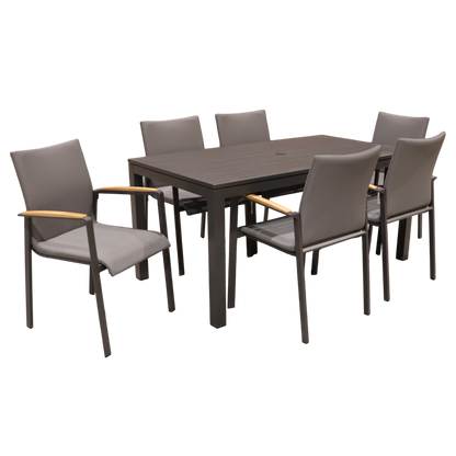 Newport Dining Table with Geneva Dining Chairs Set
