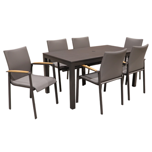 Newport Dining Table with Geneva Dining Chairs Set