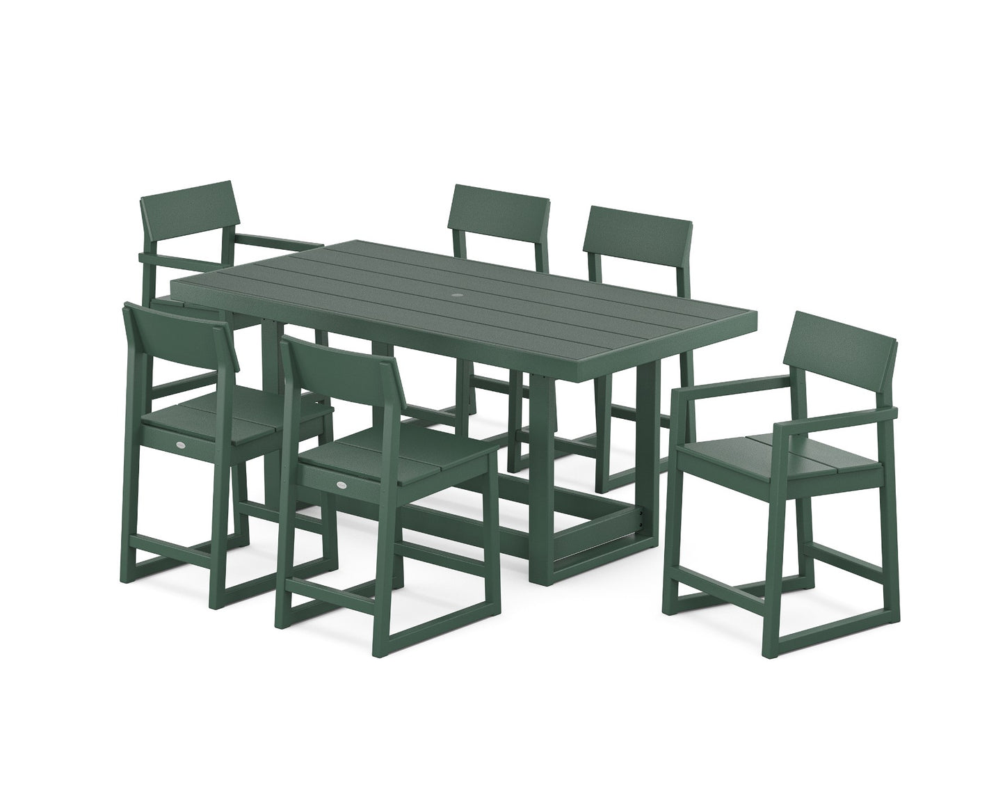 Polywood Edge Counter Height Dining Set