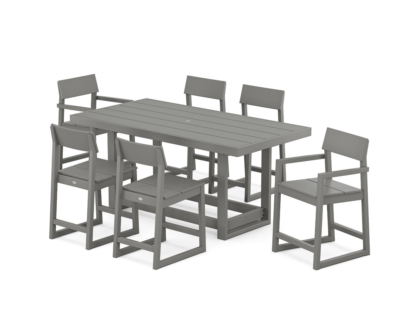 Polywood Edge Counter Height Dining Set