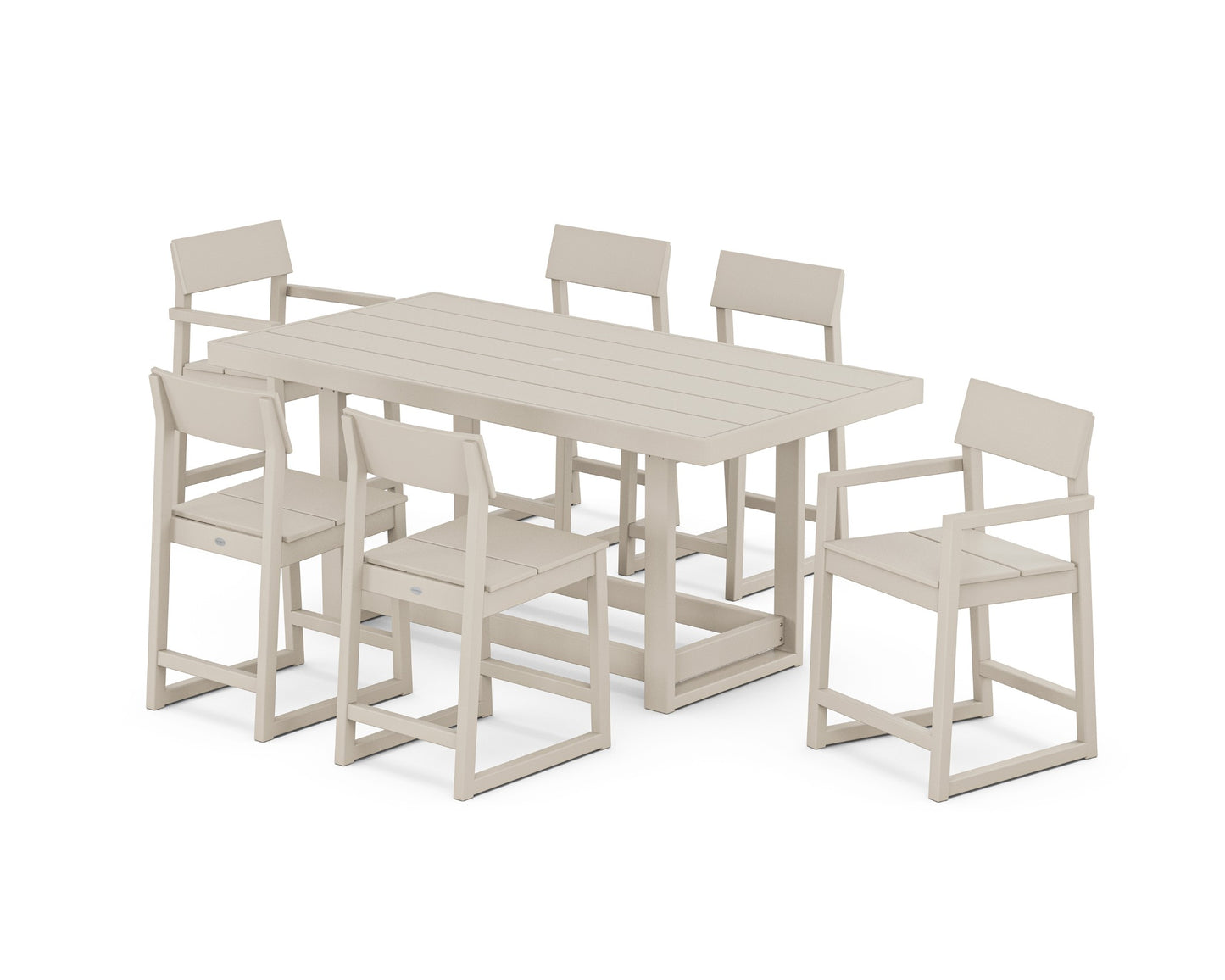 Polywood Edge Counter Height Dining Set