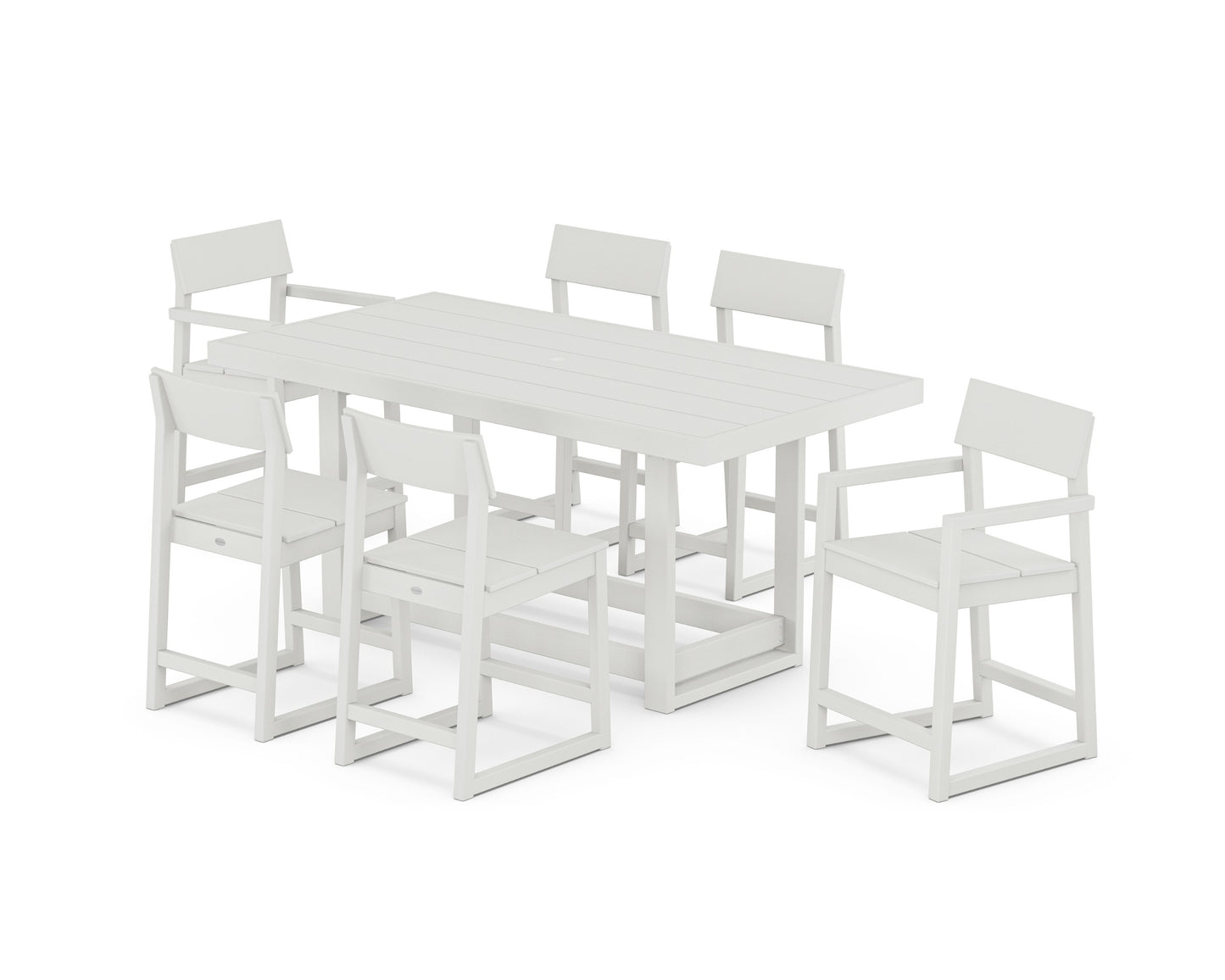 Polywood Edge Counter Height Dining Set