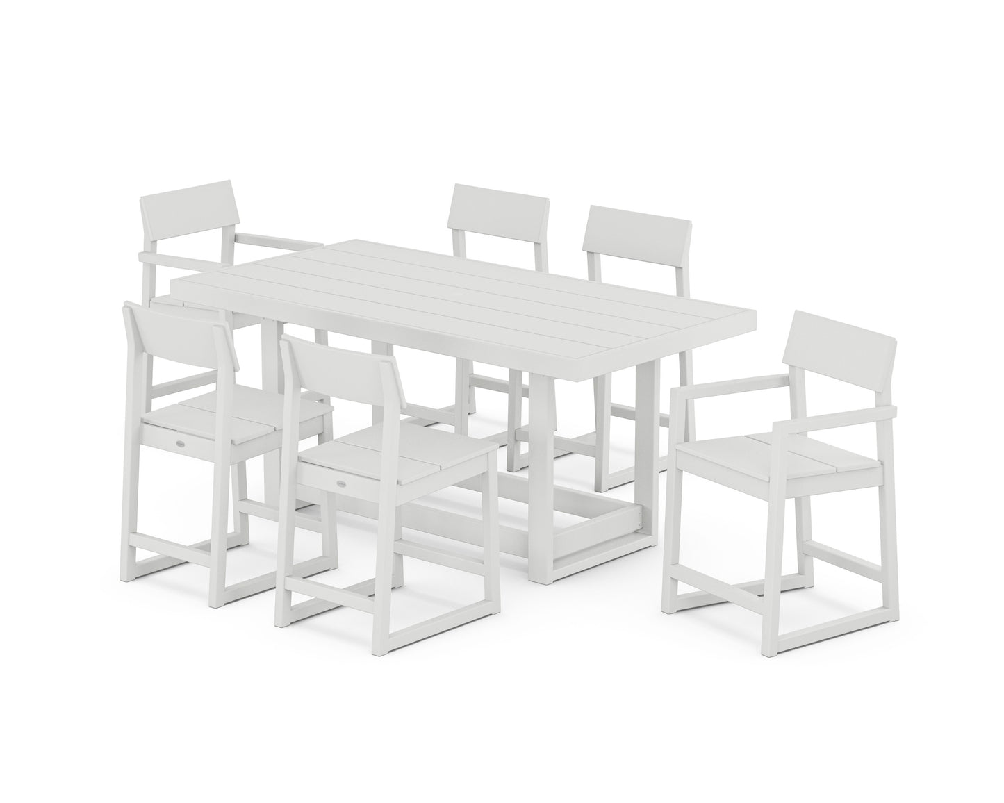 Polywood Edge Counter Height Dining Set