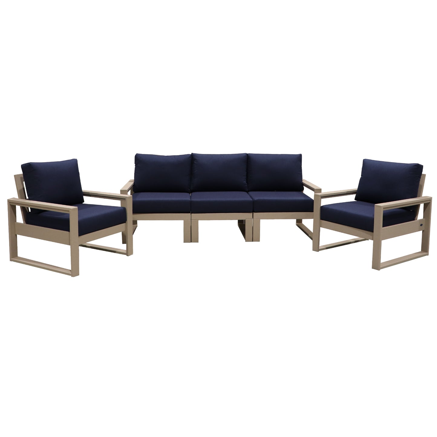 Polywood EDGE Sofa with Chairs Set