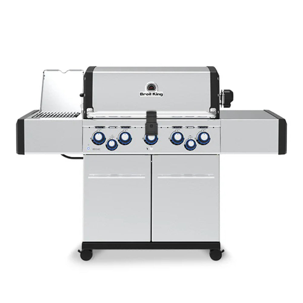 Broil King REGAL S590 PRO IR BBQ with Infrared Side Burner, Rear Rotisserie Burner & Rotisserie Kit