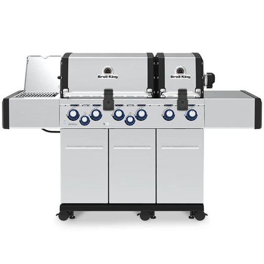 Broil King REGAL S690 PRO IR BBQ with Infrared Side Burner, Rear Rotisserie Burner & Rotisserie Kit