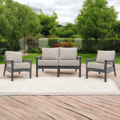 CR Plastics Tofino Loveseat with Chairs Set