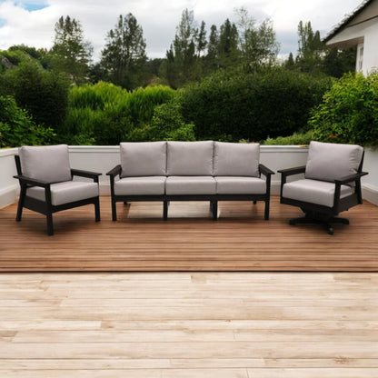 CR Plastics Tofino Sofa with Chair and Swivel Set