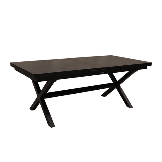 Exterior Elements XLeg Expandable Sinter Stone Dining Table