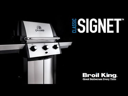 Broil King SIGNET 390 BBQ with Side Burner, Rear Rotisserie Burner & Rotisserie Kit