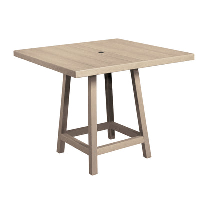 CR Plastics 40" Square Pub Table