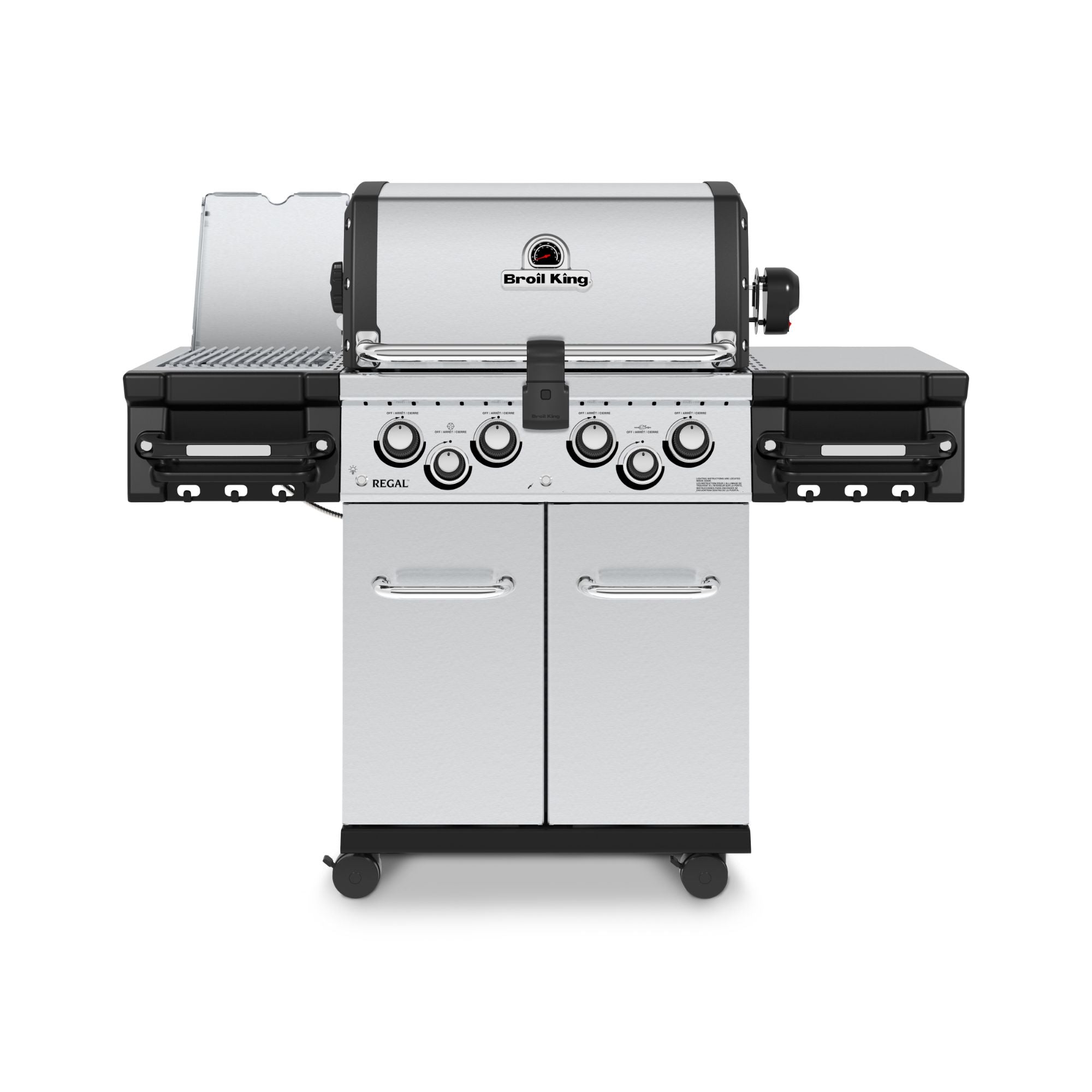 Broil King REGAL S490 PRO IR BBQ With Infrared Side Burner, Rear Rotis ...