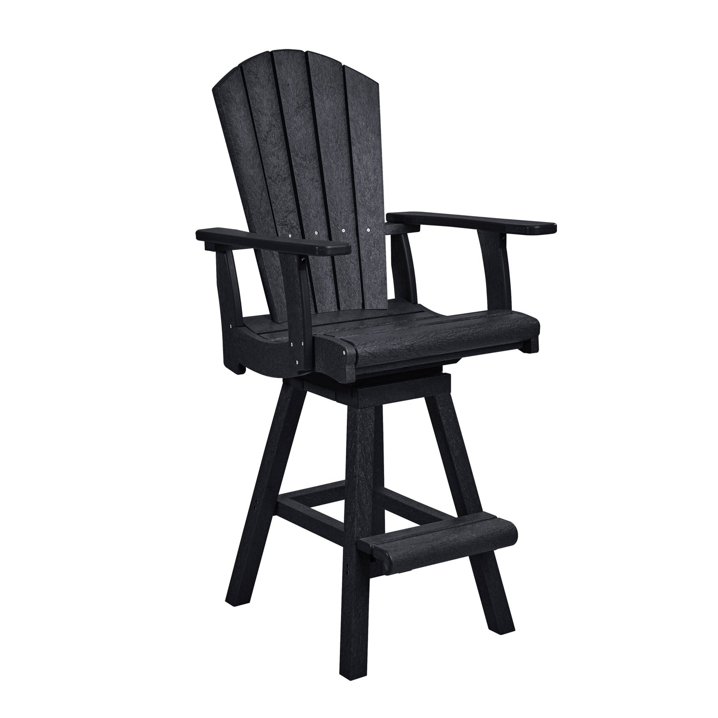 CR Plastics C25 Swivel Pub Arm Chair