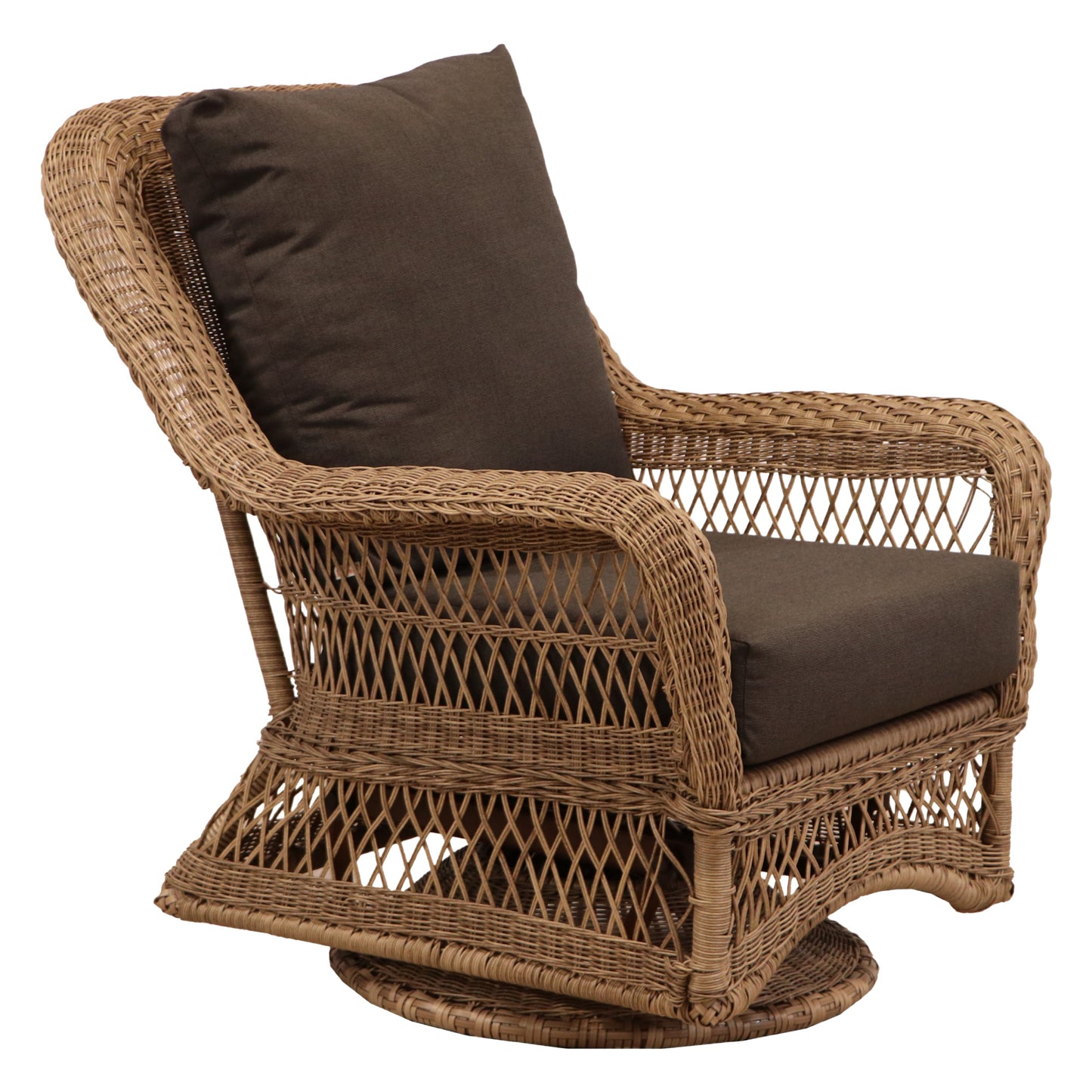 Regal Wicker Swivel Chair